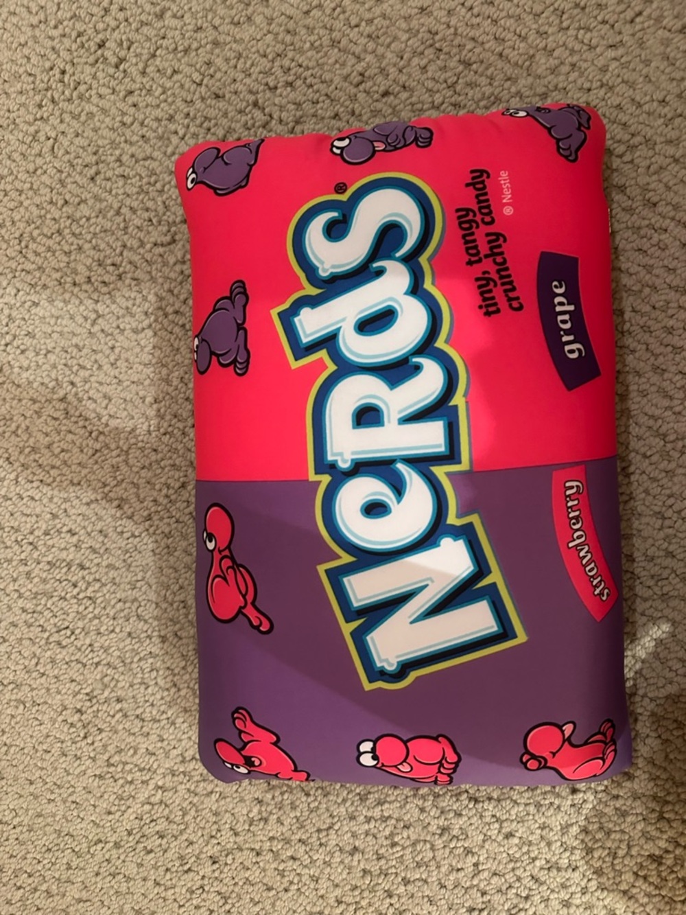 Nerds Plush Pillow - Pink & Purple Candy Design